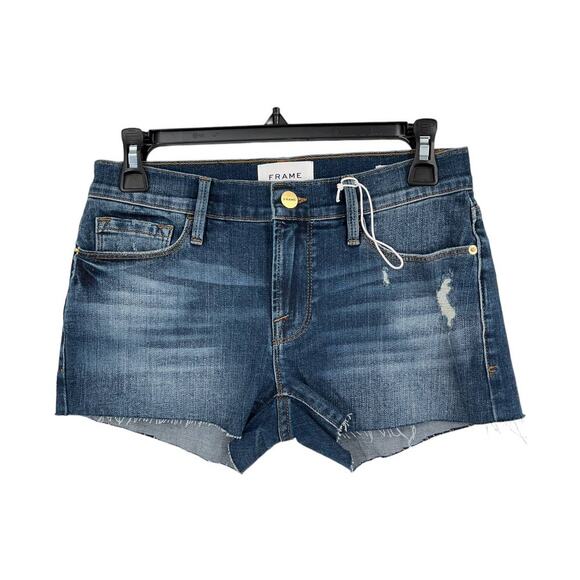 Frame shorts Le Cut off denim blue size 24 - Picture 1 of 3